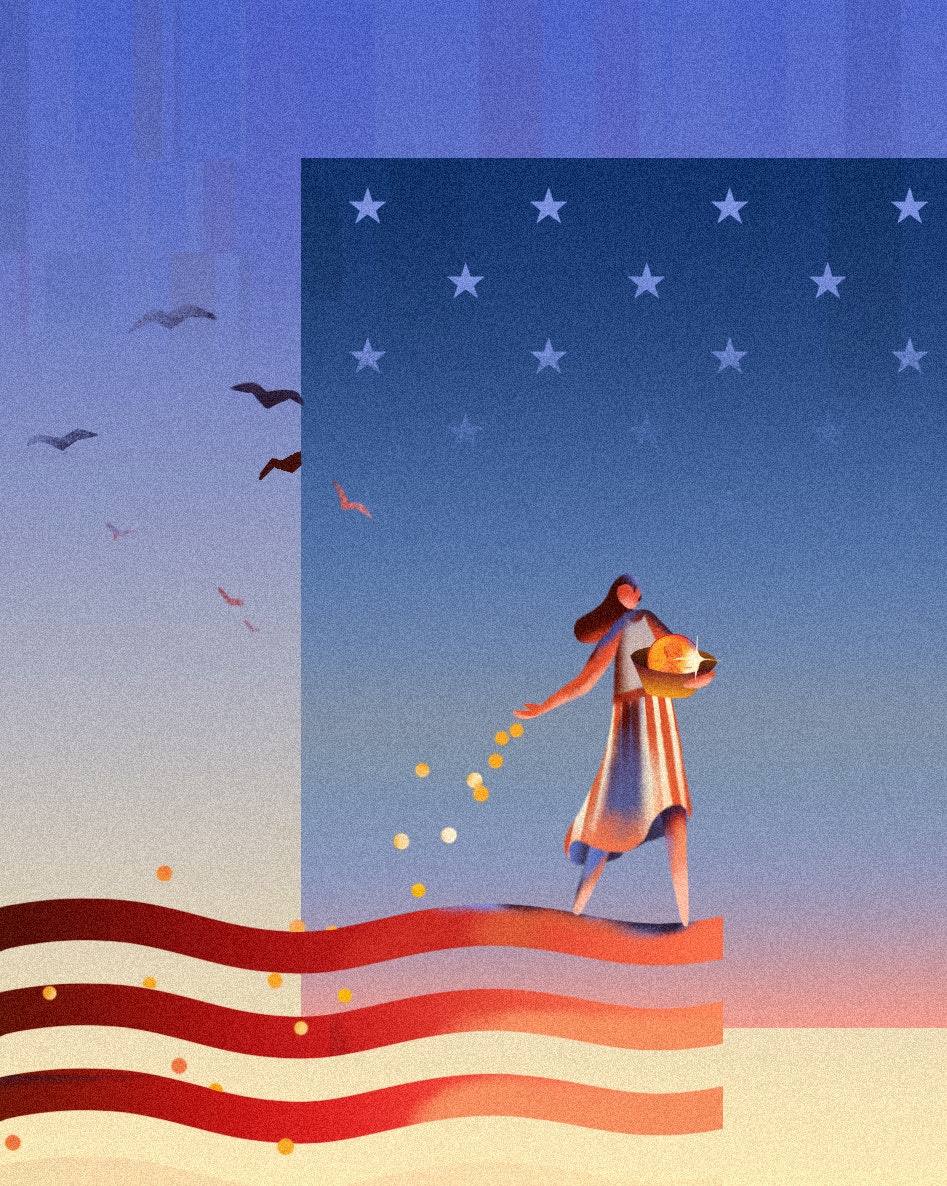 Illustration by Olga Aleksandrova for Noema Magazine.