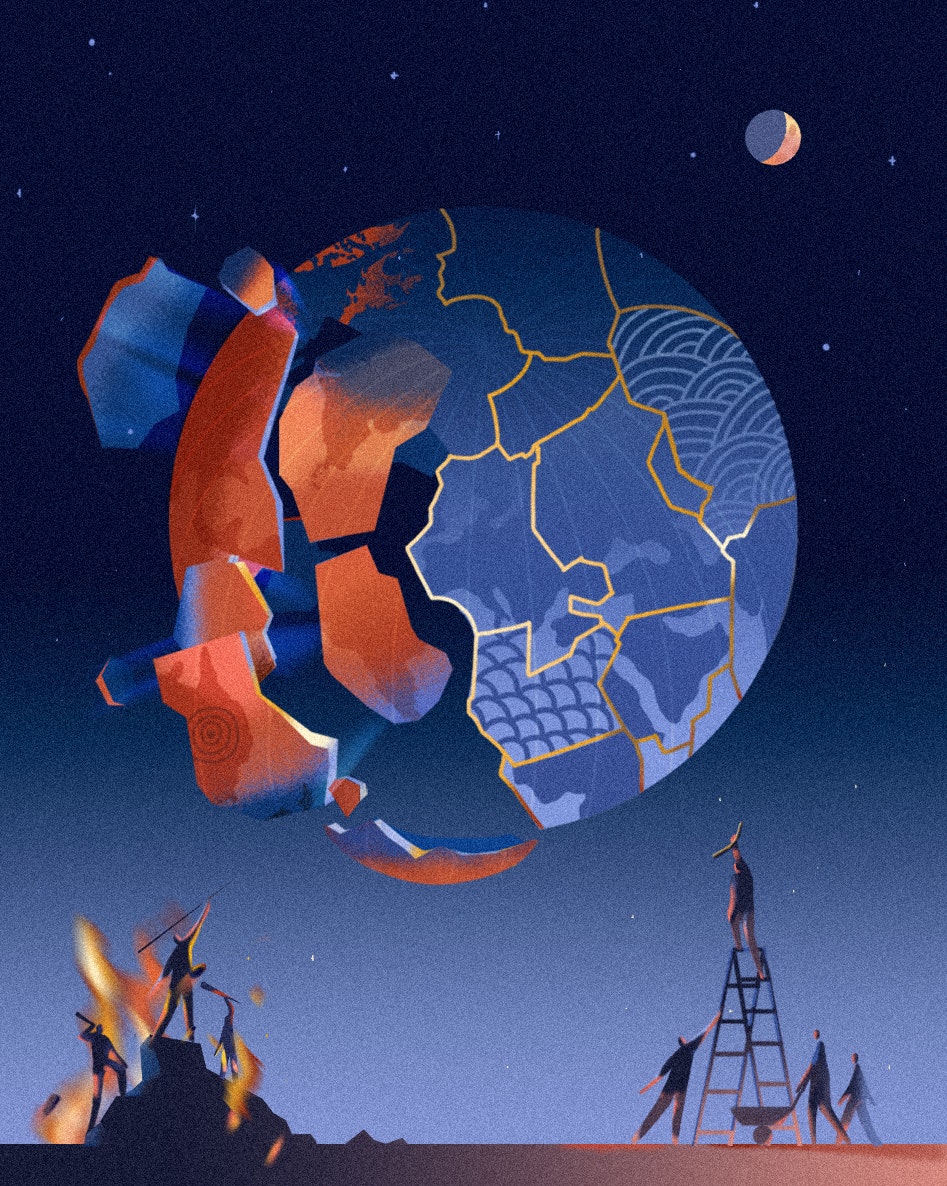 Illustration by Olga Aleksandrova for Noema Magazine.